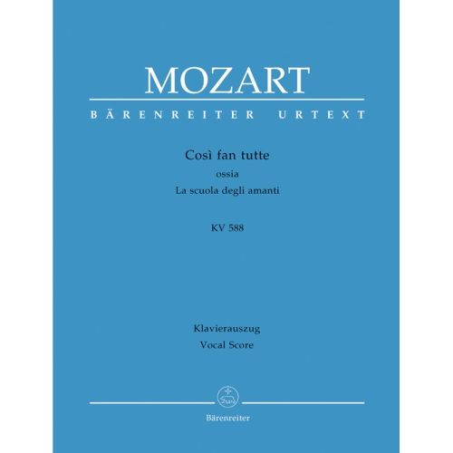 Mozart, W A - Cosi fan tutte (It-G) (K.588) (Urtext).