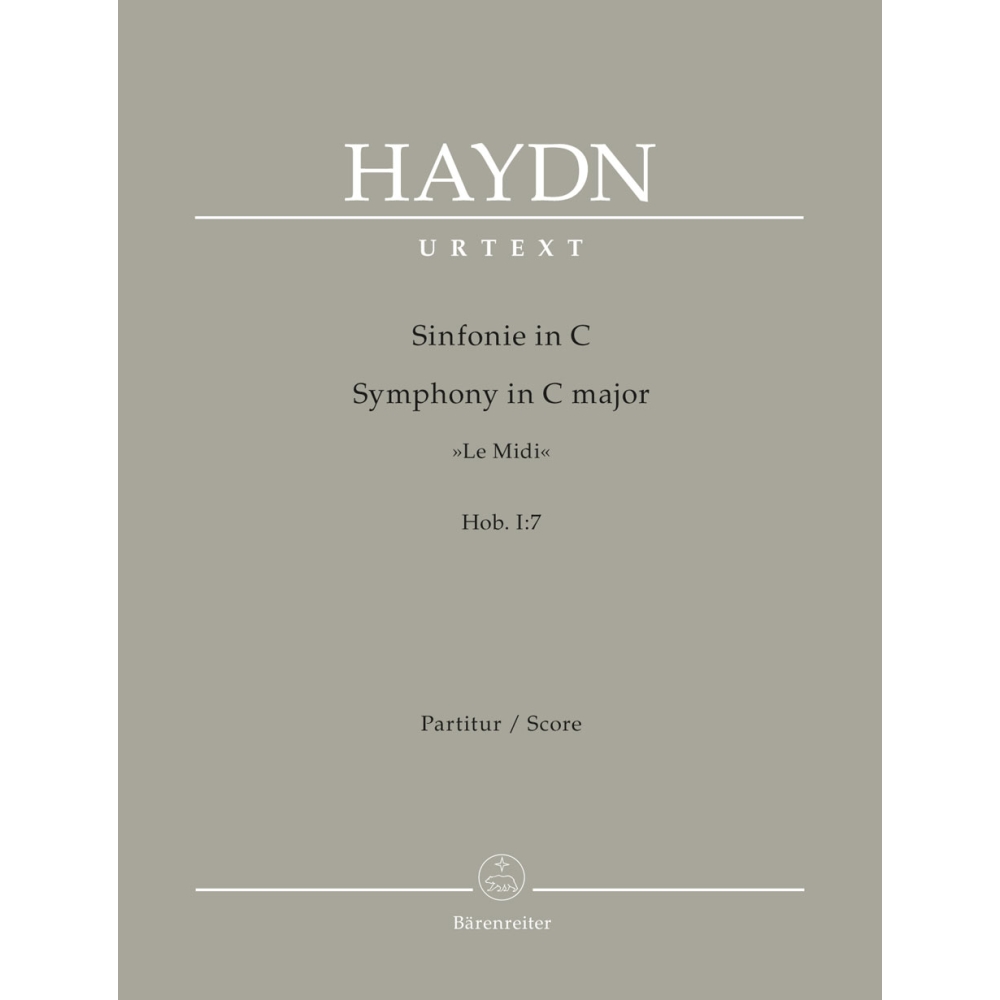 Haydn F.J. - Symphony No.  7 in C (Le Midi) (Hob.I:7) (Urtext).