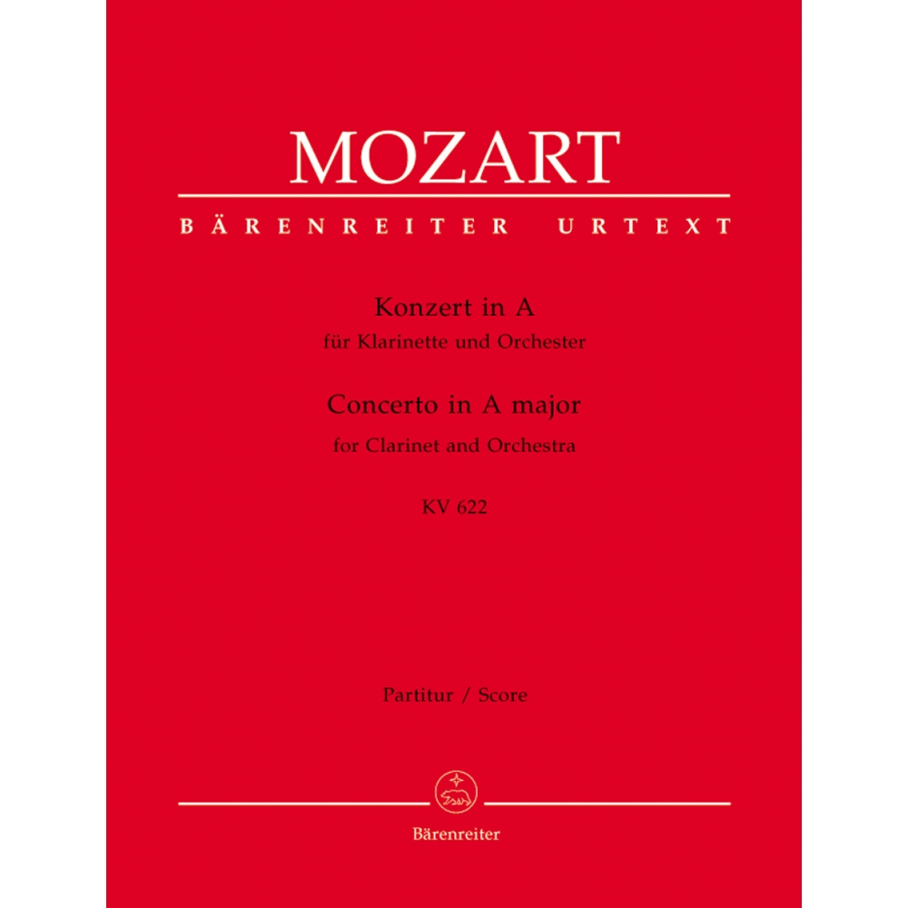 Mozart W.A. - Concerto for Clarinet (Basset Clarinet) in A (K.622) (Urtext).