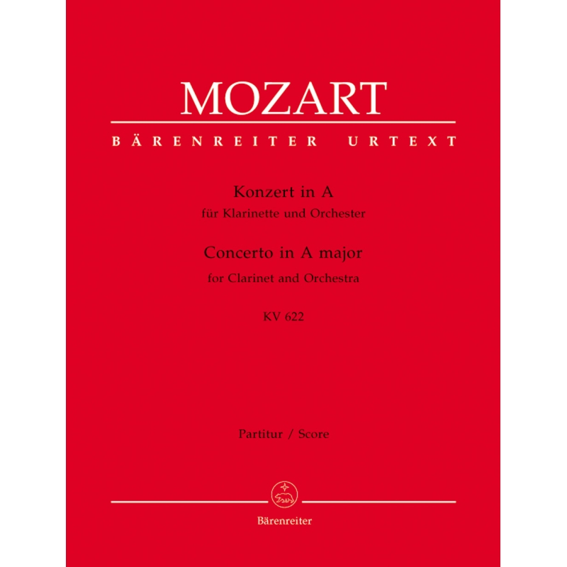 Mozart W.A. - Concerto for Clarinet (Basset Clarinet) in A (K.622) (Urtext).