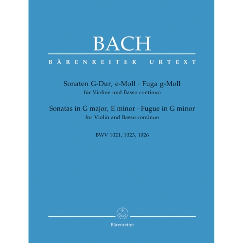Bach J.S. - Sonatas in G, E...