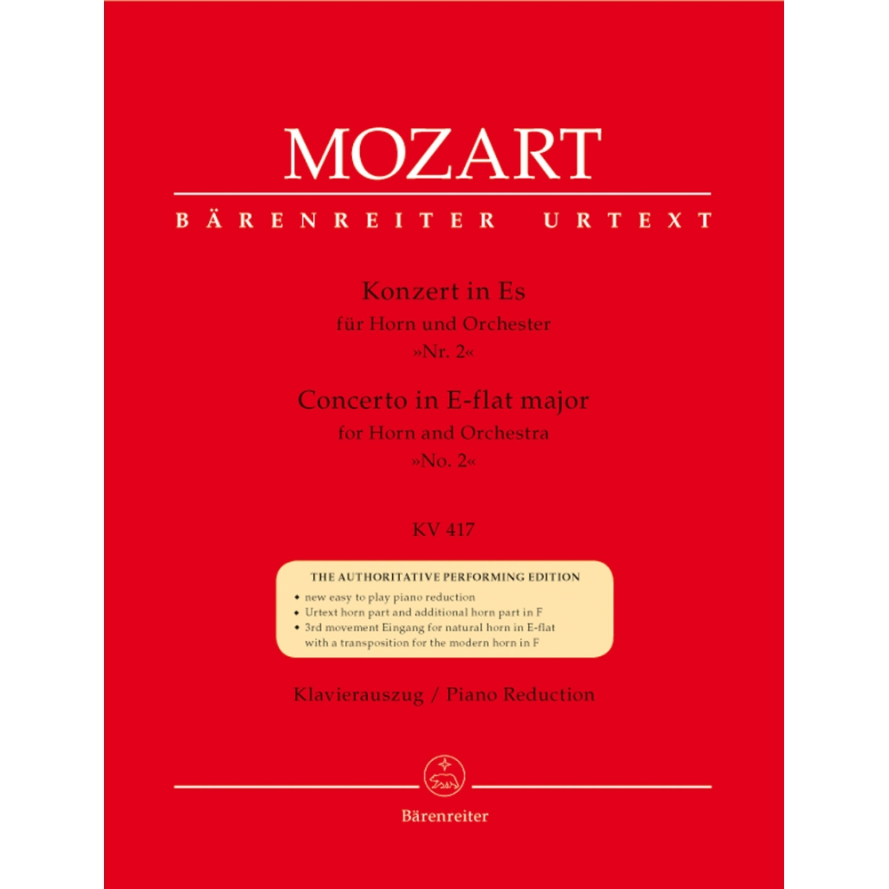 Mozart W.A. - Concerto for Horn No.2 in E-flat (K.417) (Urtext).