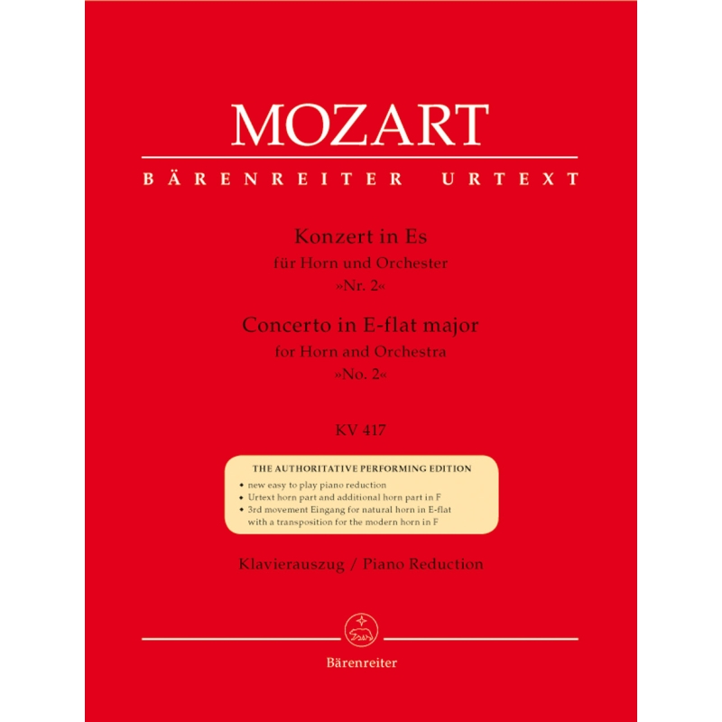 Mozart W.A. - Concerto for Horn No.2 in E-flat (K.417) (Urtext).
