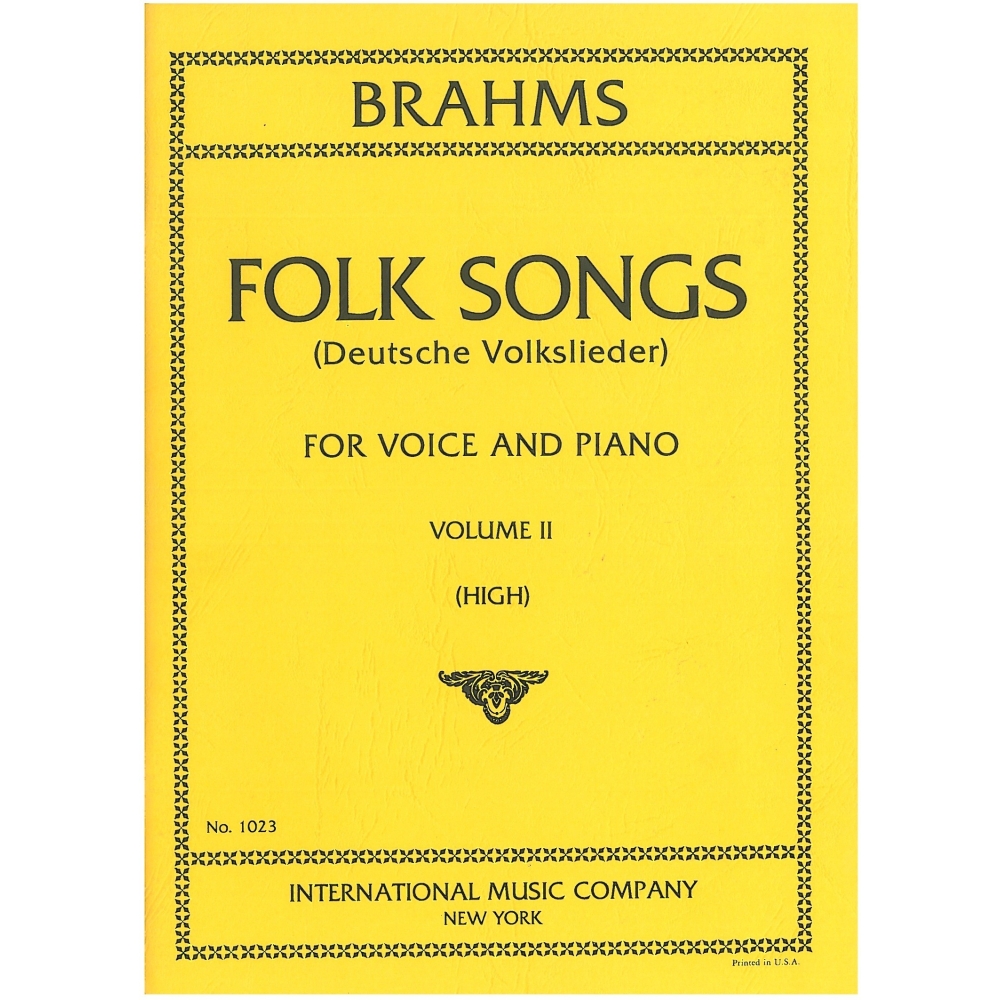 Brahms, Johannes - Deutsche Volklieder, Vol 2 High