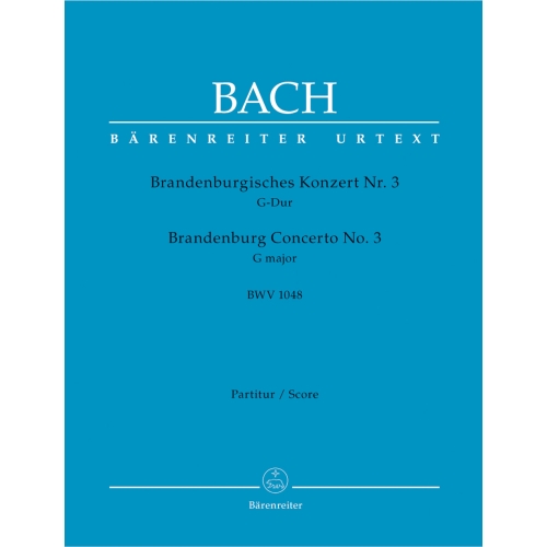 Bach J.S. - Brandenburg Concerto No.3 in G (BWV 1048) (Urtext).