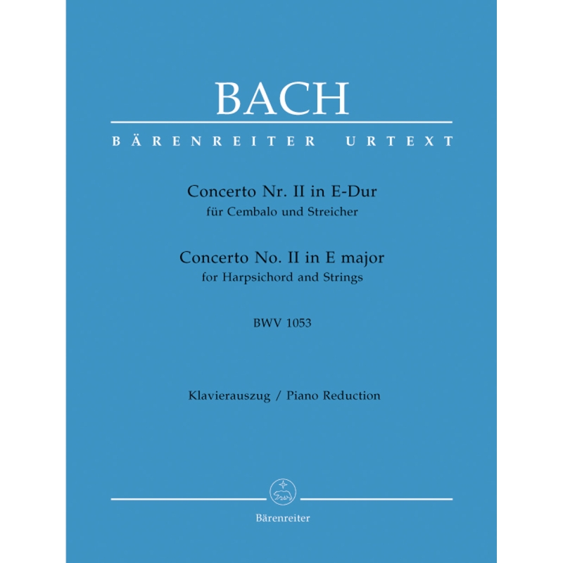 Bach J.S. - Concerto for Keyboard No.2 in E (BWV 1053) (Urtext).