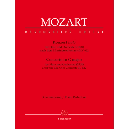 Mozart W.A. - Concerto for Flute in G based on the Clarinet Concerto (K.622).