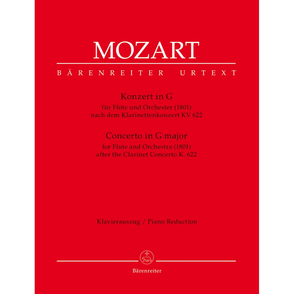 Mozart W.A. - Concerto for Flute in G based on the Clarinet Concerto (K.622).