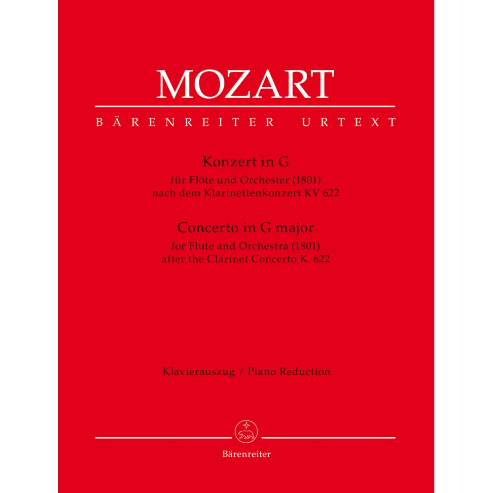 Mozart W.A. - Concerto for Flute in G based on the Clarinet Concerto (K.622).