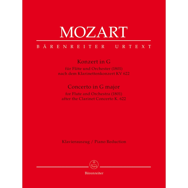 Mozart W.A. - Concerto for Flute in G based on the Clarinet Concerto (K.622).