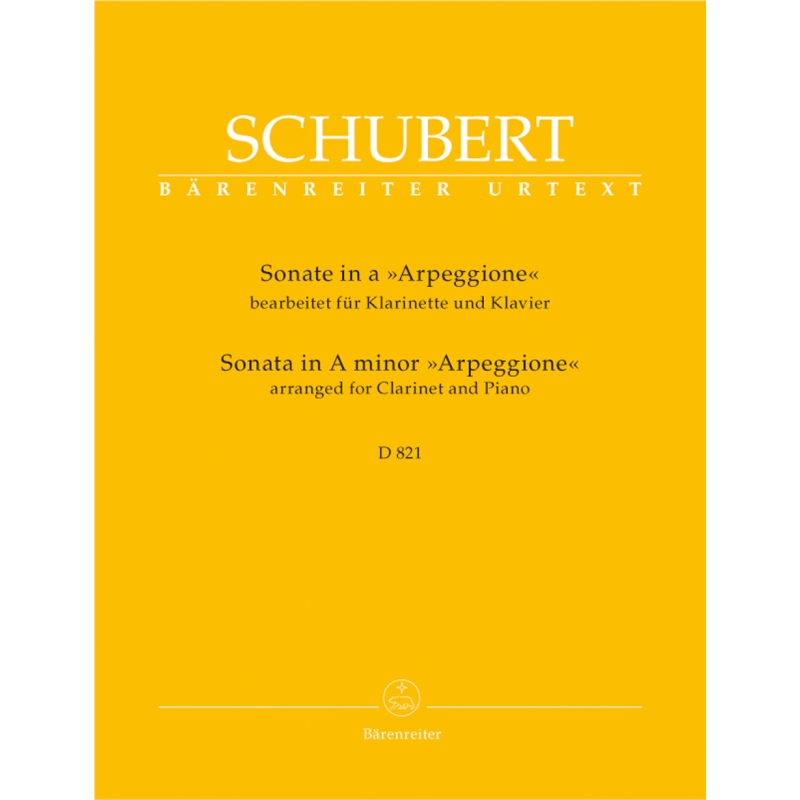 Schubert F. - Arpeggione Sonata in A minor (D.821) arr. clarinet