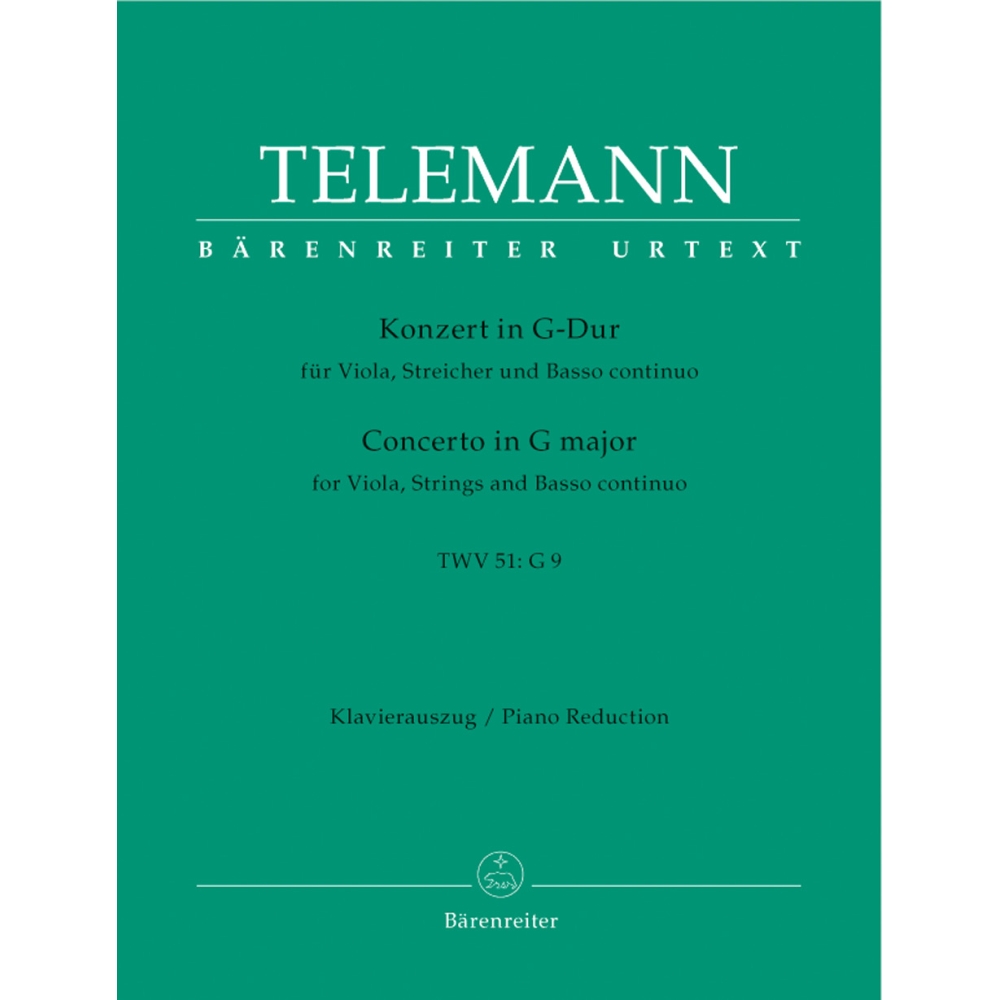Telemann G.P. - Concerto for Viola in G (Urtext).