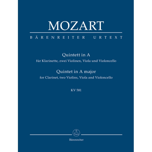 Mozart W.A. - Clarinet Quintet in A (K.581) (Urtext).