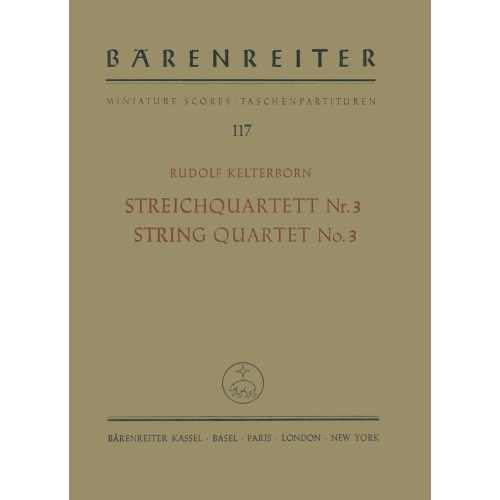 Kelterborn R. - String Quartet No.3 (1961/62).