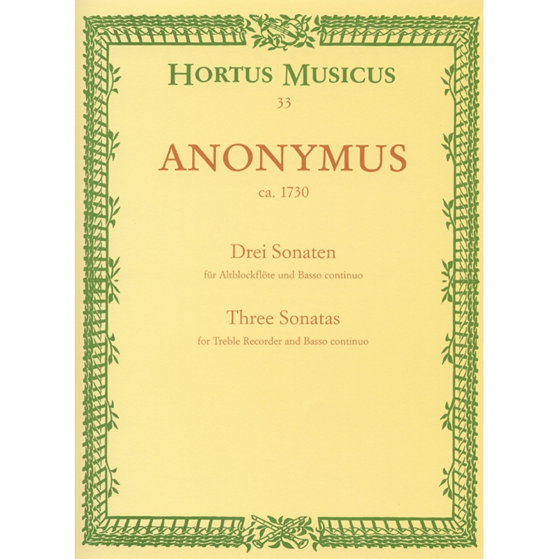 Anonymous (18th cent) - Sonatas (3).