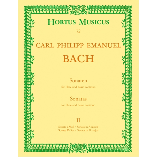 Bach C.P.E. - Sonatas (2), Vol.2: in A minor & D (Wq 128 & 131).