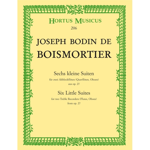 Boismortier J.B. de - Short Suites (6), from Op.27.