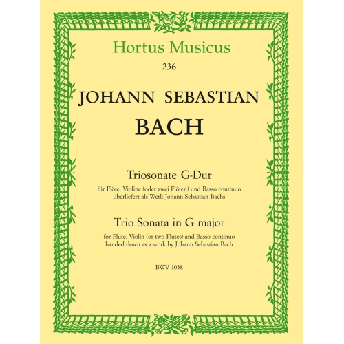 Bach J.S. - Trio Sonata in G (BWV 1038).