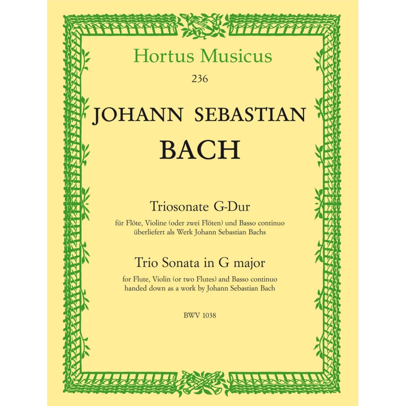 Bach J.S. - Trio Sonata in G (BWV 1038).