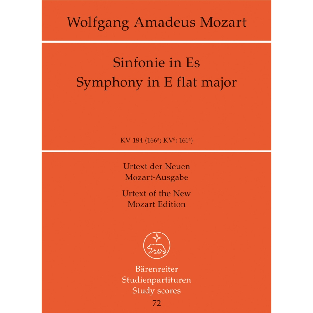Mozart W.A. - Symphony No.26 in E-flat (K.184) (K.161a) (Urtext).