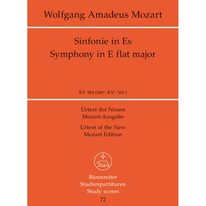 Mozart W.A. - Symphony No.26 in E-flat (K.184) (K.161a) (Urtext).