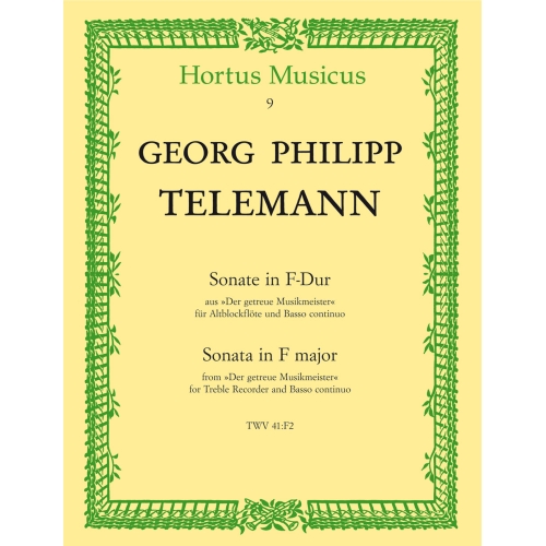 Telemann G.P. - Sonata in F (from Der getreue Musikmeister).