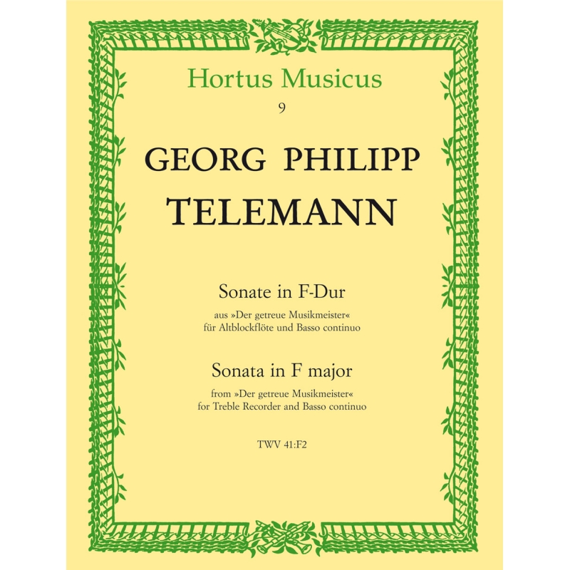 Telemann G.P. - Sonata in F (from Der getreue Musikmeister).