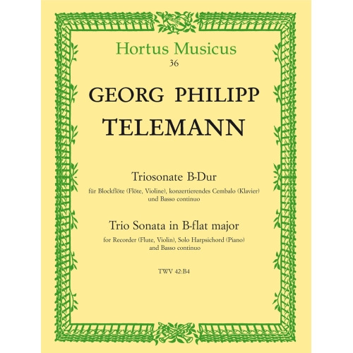 Telemann G.P. - Trio Sonata in B-flat.