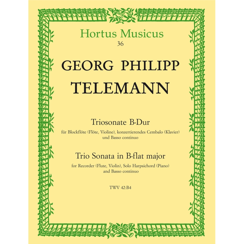 Telemann G.P. - Trio Sonata in B-flat.