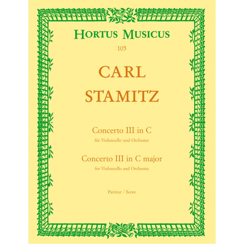 Stamitz C. - Concerto for Cello No.3 in C.