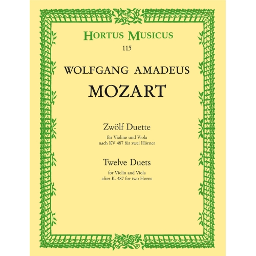 Mozart W.A. - Duets (12) (K.487) (originally for 2 horns).