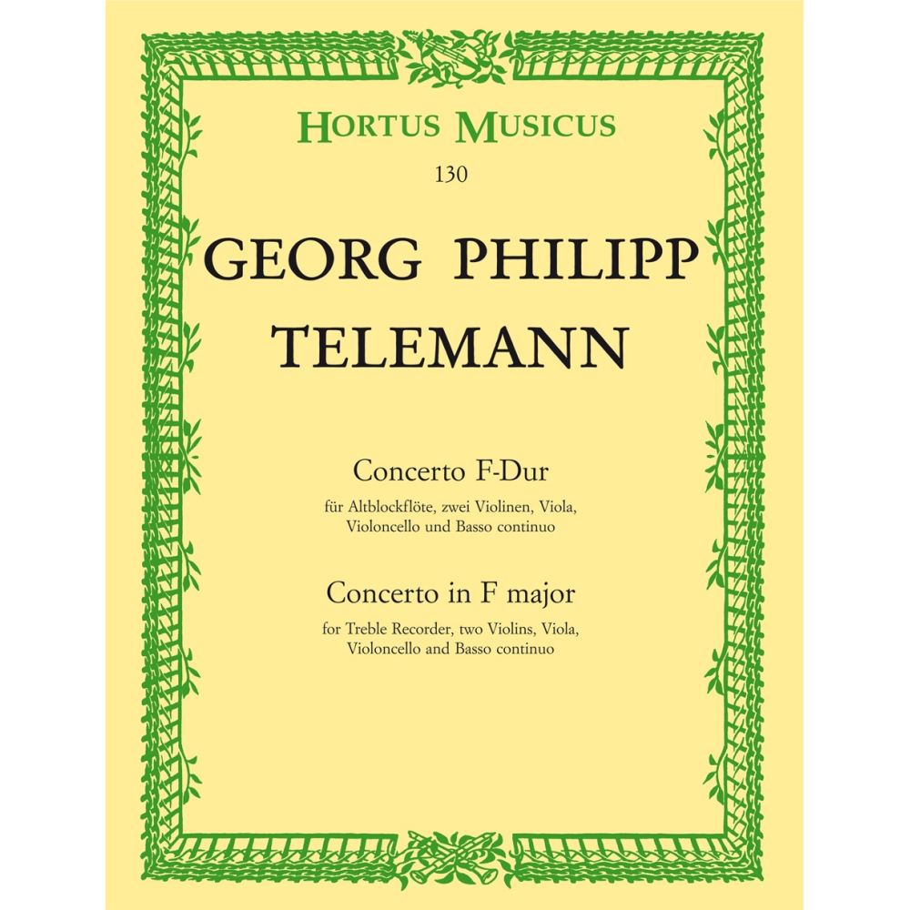 Telemann G.P. - Concerto for Treble Recorder in F.