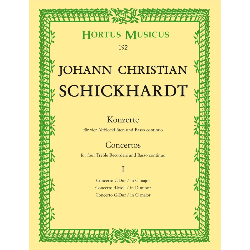 Schickhardt J.C. - Concerti, Vol. 1: No.1 - 3.