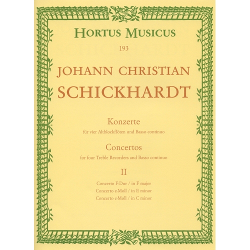 Schickhardt J.C. - Concerti, Vol. 2: No.4 - 6.