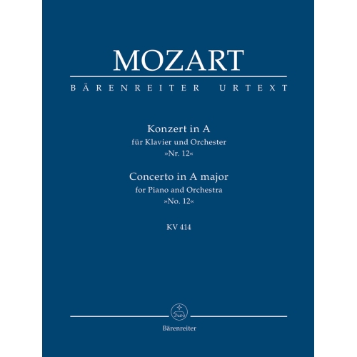 Mozart W.A. - Concerto for Piano No.12 in A  (K.414) (Urtext).