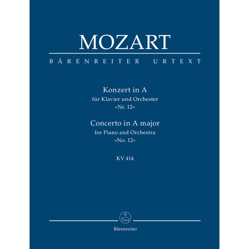 Mozart W.A. - Concerto for Piano No.12 in A  (K.414) (Urtext).