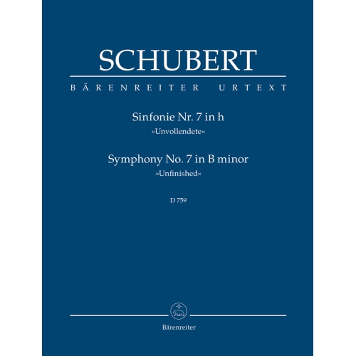 Schubert F. - Symphony No.7 in B minor (D.759)  (Unfinished) (Urtext).