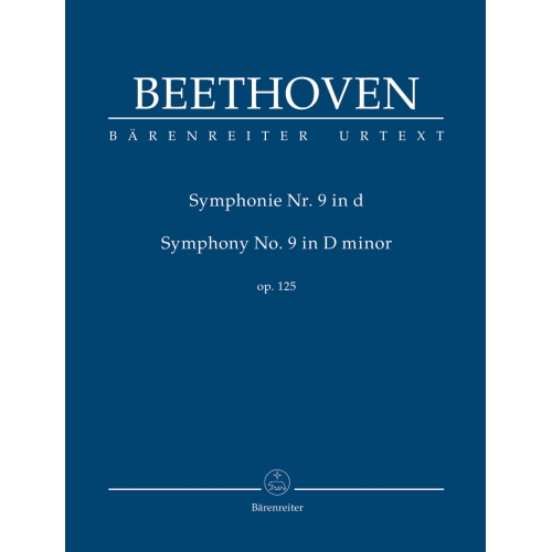 Beethoven L. van - Symphony No.9 in D minor, Op.125 (Choral) (Urtext) (ed. Del Mar).