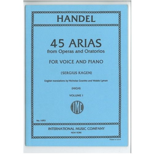 Handel, G F - 45 Arias Volume 1 (High)