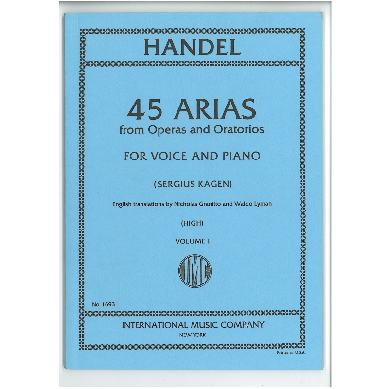 Handel, George Frideric - 45 Arias from Operas and Oratorios, Vol. 1 