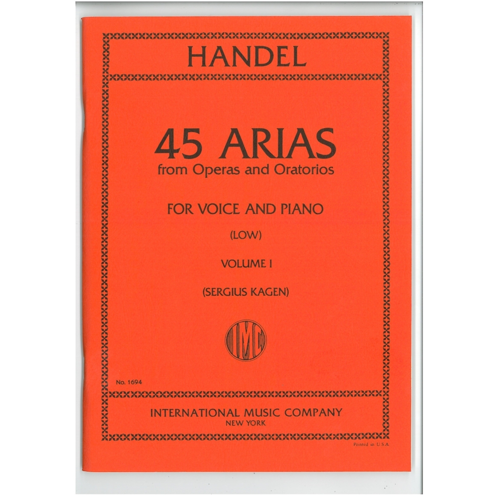 Handel, G F - 45 Arias Volume 1 (Low)