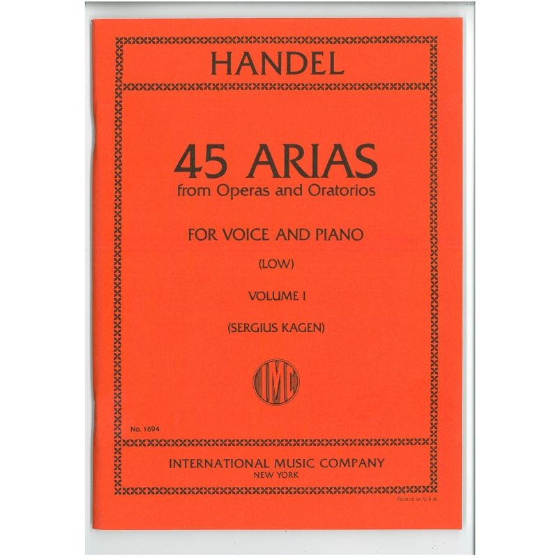 Handel, George Frideric - 45 Arias from Operas and Oratorios, Vol. 1 (low) 