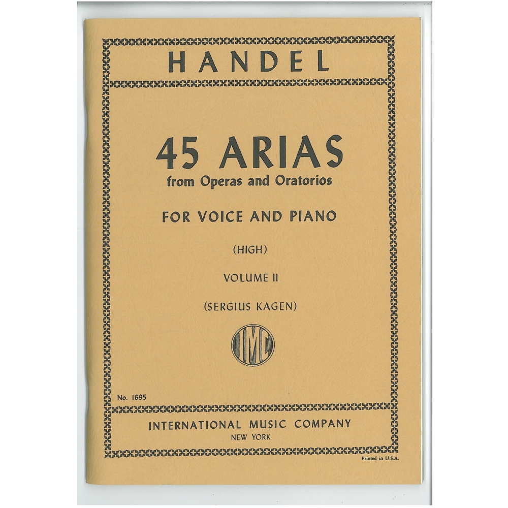 Handel, G F - 45 Arias Volume 2 (High)