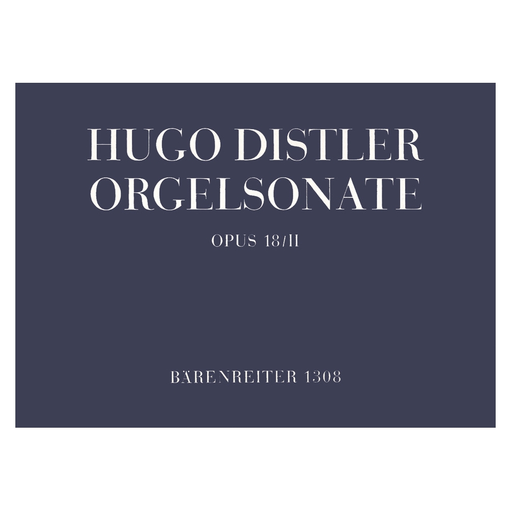 Distler H. - Organ Sonata (Trio), Op.18/ 2.