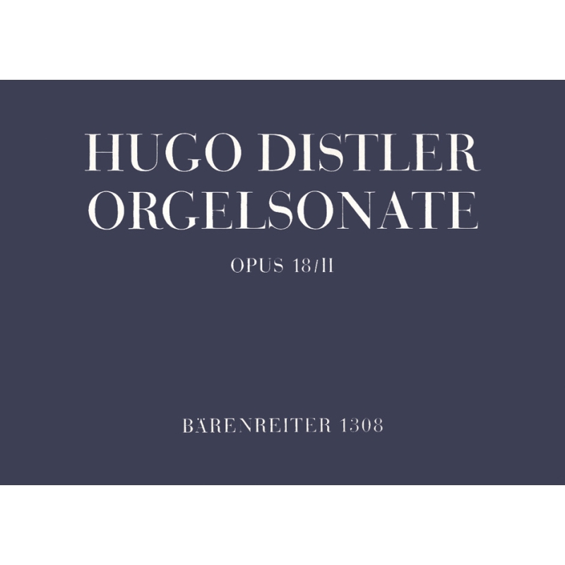 Distler H. - Organ Sonata (Trio), Op.18/ 2.
