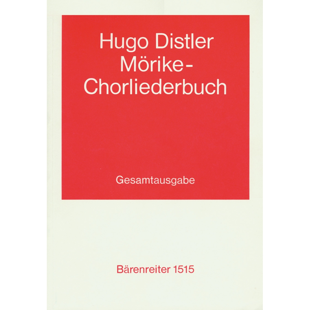 Distler H. - Moerike Choral Song Book, Op.19 (3 parts complete) (G).