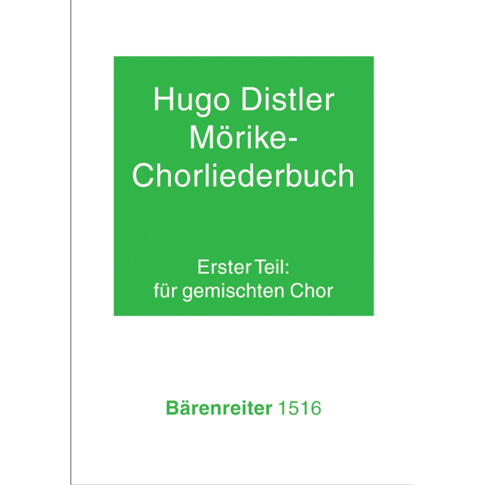 Distler H. - Moerike Choral Song Book, Op.19: Part 1, 24 Settings (G).