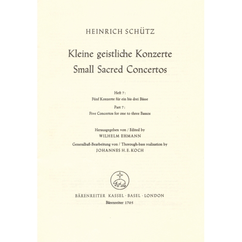 Schuetz H. - Short Sacred...