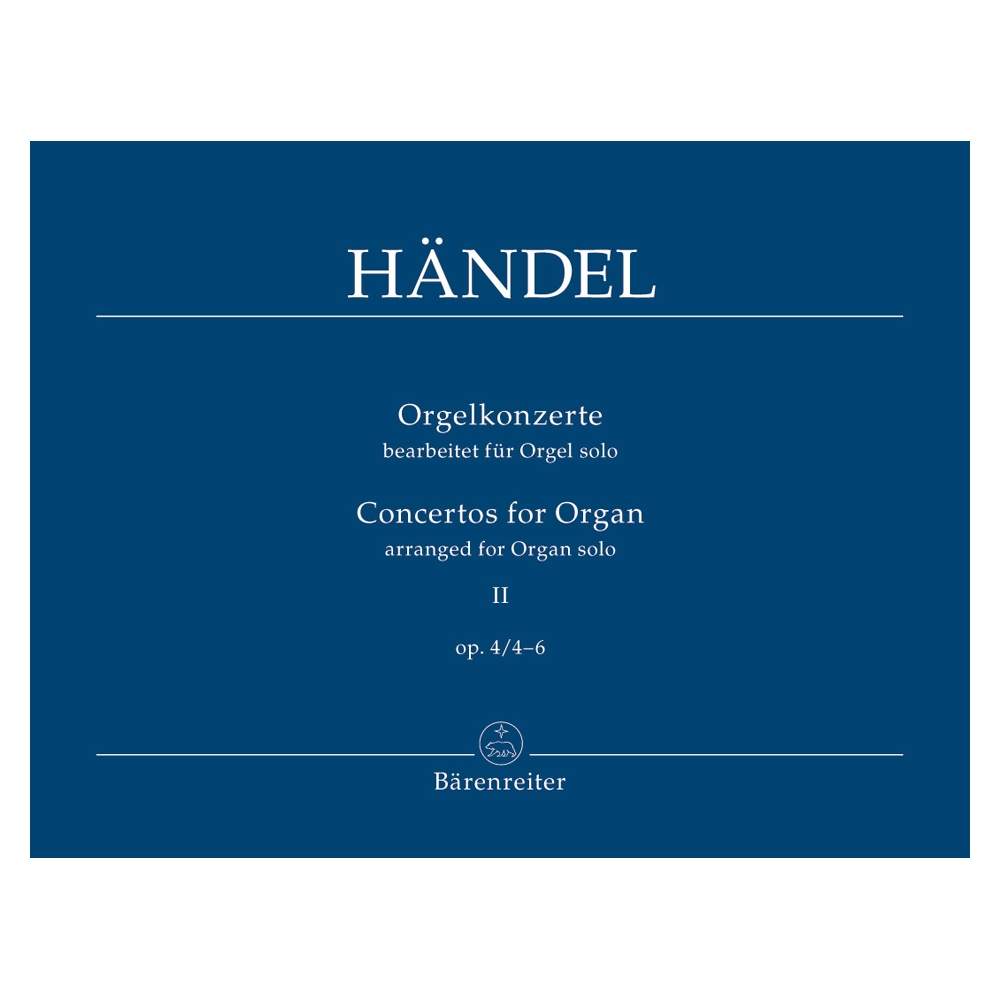 Handel G.F. - Concerto for Organ Op.4, Vol. 2 Nos 4 - 6