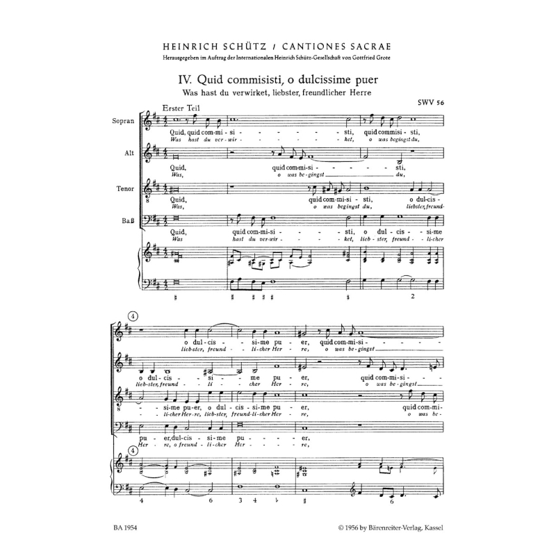 Schuetz H. - Cantiones sacrae, Vol. 1: No. 4-8, Passion Motets (SWV 56-60)(L-G).